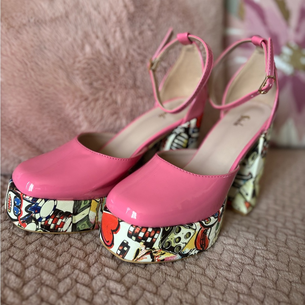 Pink Retro Platforms - Picture 7 of 9